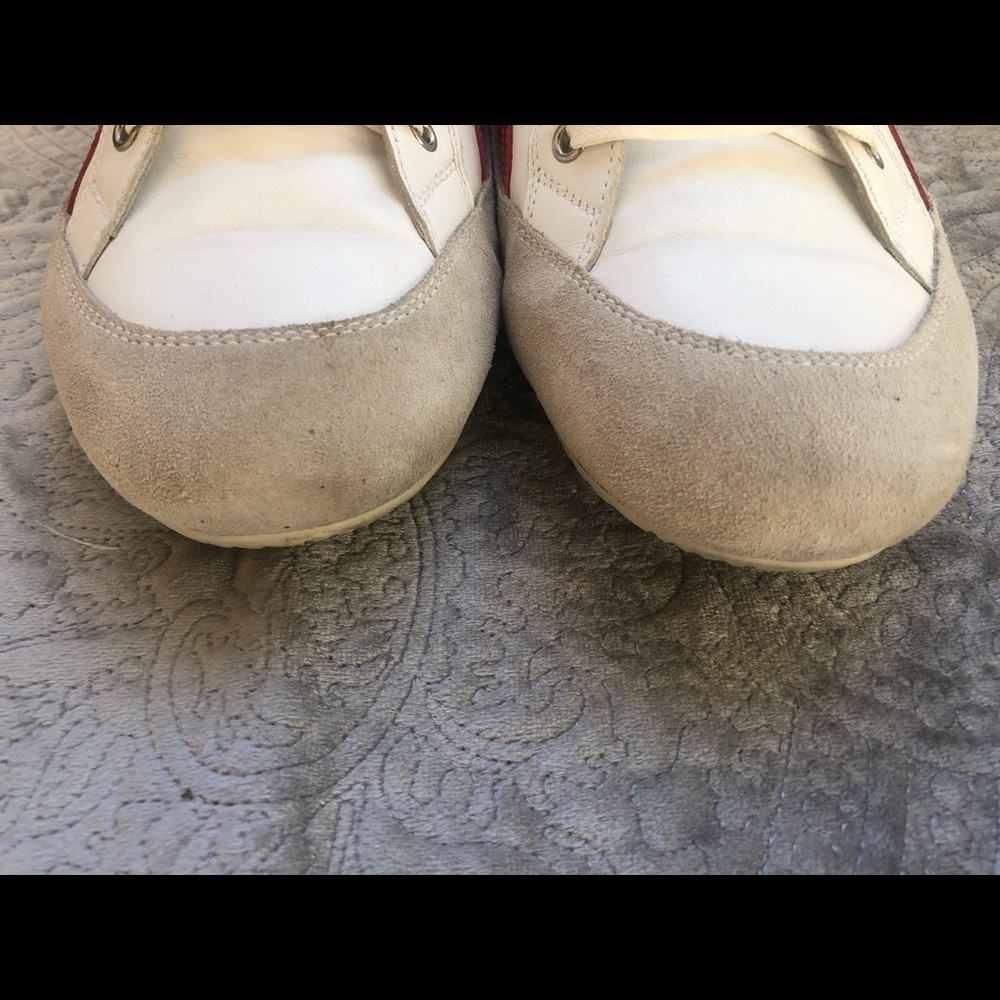 White leather/ suede Dior sneakers - Picture 4 of 8